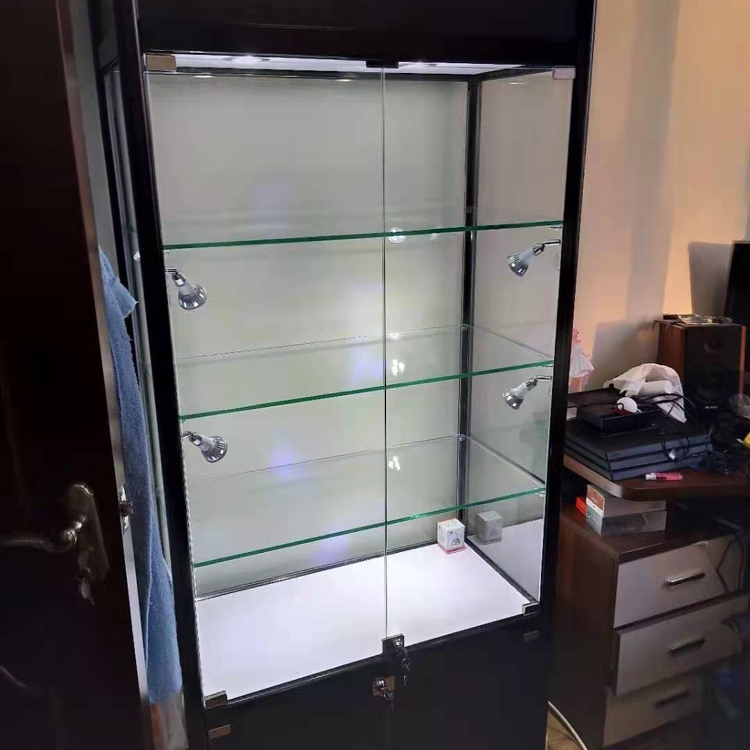 货架厂 手办玻璃展示柜 家用防尘展柜 长期供应 乐高模型透明展示柜