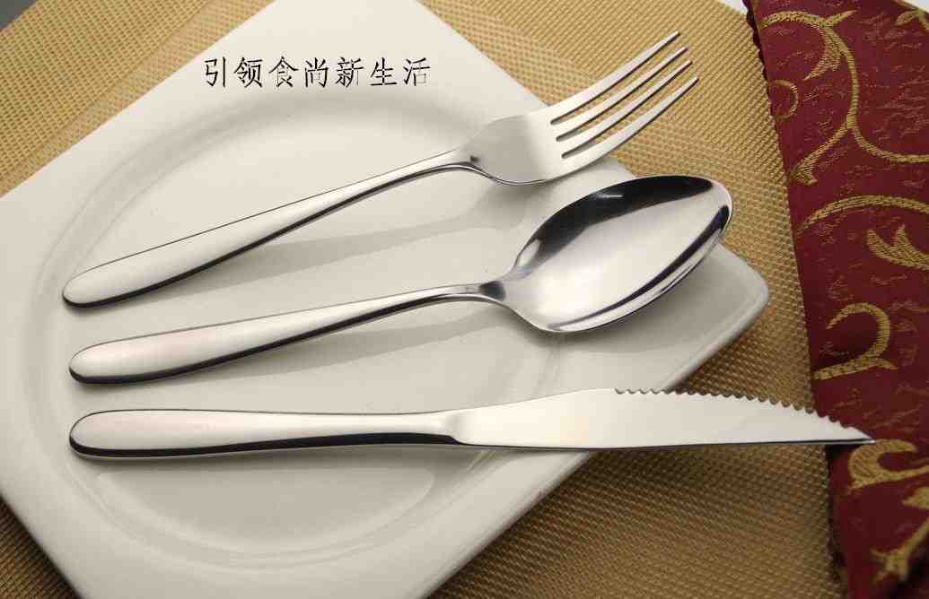 不锈钢餐具套装 揭阳厂家直销 刀叉勺餐具 便携餐具三件套 可印Logo1