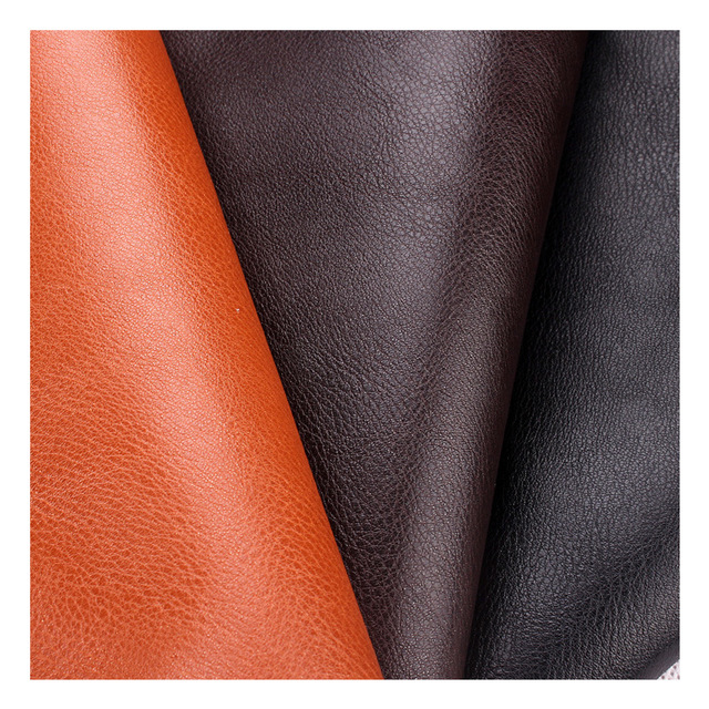 PU皮革面料1.0厚背涂底箱包沙发皮带人造革小荔枝纹皮料 厂家直销4