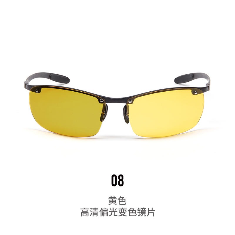 钓鱼眼镜 防紫外线眼镜 户外骑行驾驶运动眼镜 碳纤维偏光变色太阳眼镜10