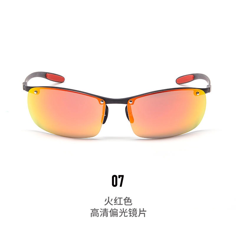 钓鱼眼镜 防紫外线眼镜 户外骑行驾驶运动眼镜 碳纤维偏光变色太阳眼镜6