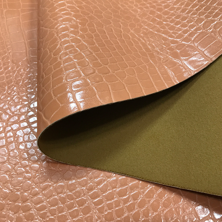 新款鳄鱼纹PU1.05mm皮具箱包手袋人造革时尚鳄鱼纹皮革厂家直销4