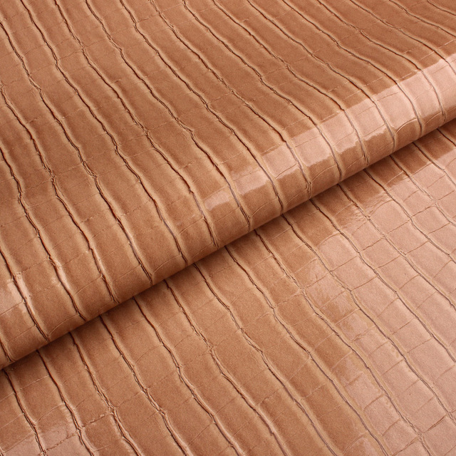 欧标环保1.1mmpvc鳄鱼纹高光皮革软硬包皮带箱包面料人造革仿皮料2