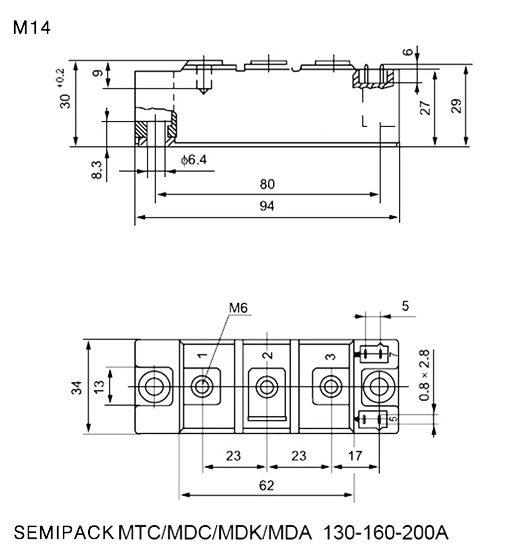 SEMIDUKEN 软启动电容充电晶闸管 可控硅模块 杜肯 16E模块 SKKT122 SKKT1221