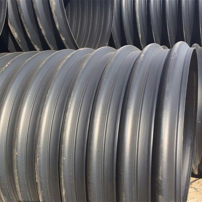 钢带增强PE波纹管排水管国标级 北京专供钢带增强螺旋波纹管