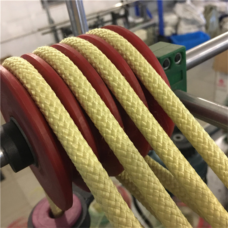 厂家批发 高强拉力耐酸碱 耐磨 耐高温绳 芳纶编织绳 芳纶包覆钢丝增强拉力绳 耐切割7
