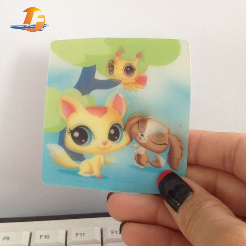 3D光栅片 立体玩具贴纸 深圳蓝风供应3D立体变化卡片 3D卡通贴纸3
