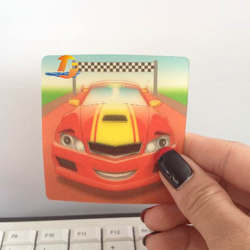 3D光栅片 立体玩具贴纸 深圳蓝风供应3D立体变化卡片 3D卡通贴纸