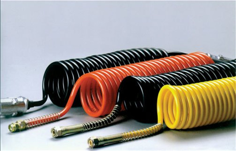 派克尼龙气制动螺形管 高压橡胶管、低压橡胶管