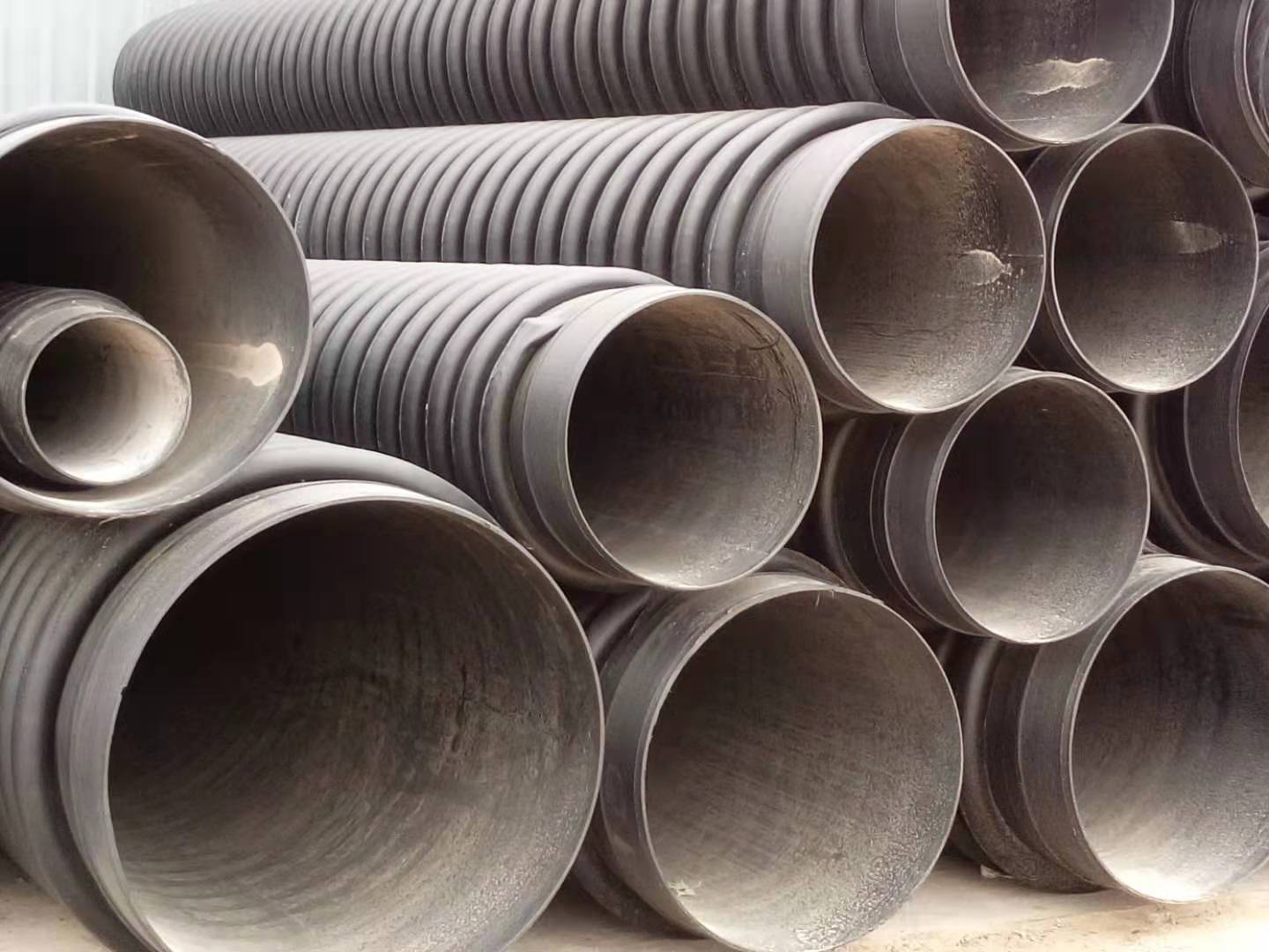 HDPE钢带管生产厂家 钢带增强管 HDPE钢带管 钢带排污管价格3