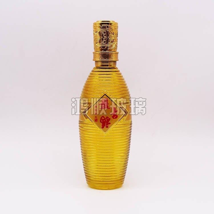 可设计标签开模具生产 玻璃瓶 酒瓶厂家定制生产喷涂彩色玻璃酒瓶3