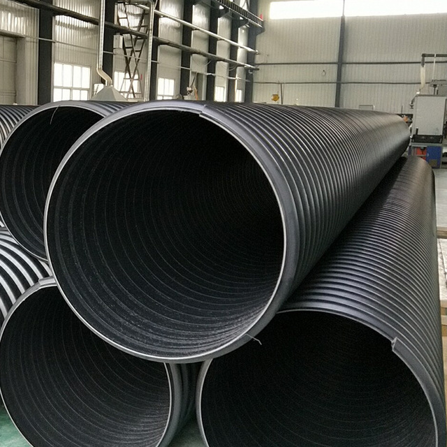 型号齐全 现货供应 HDPE钢带管 力和管道厂家自产自销 钢带增强波纹管