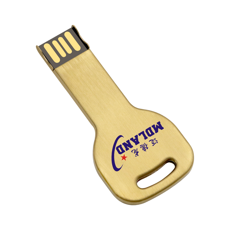 创意钥匙u盘8GB 定制可刻字Logo可印刷图案 商务展会U盘 钥匙usb3