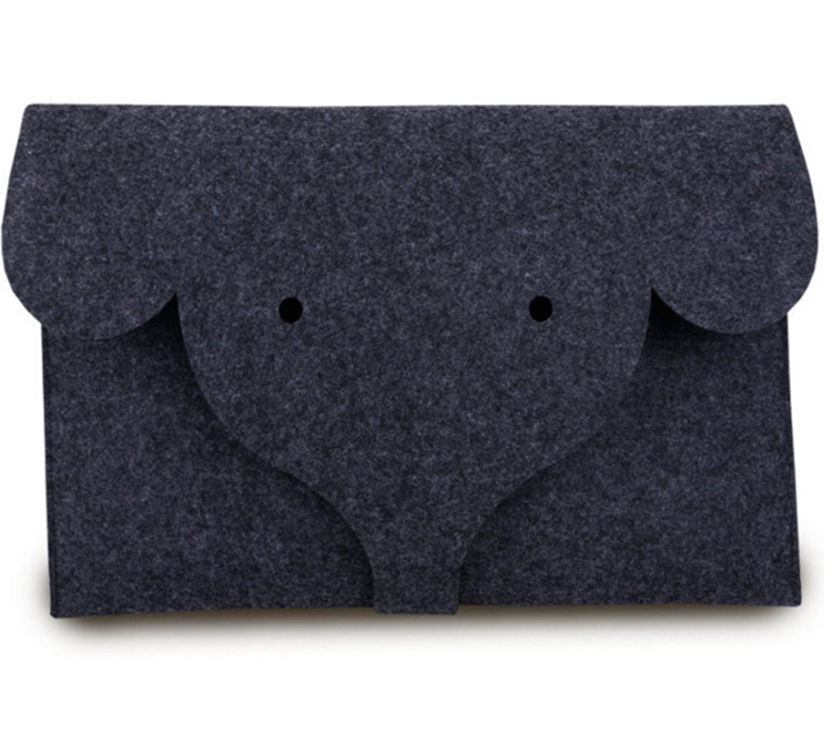 羊毛毡象头笔记本内胆包包 创意大象鼻子可定制 IPAD Macbook A42