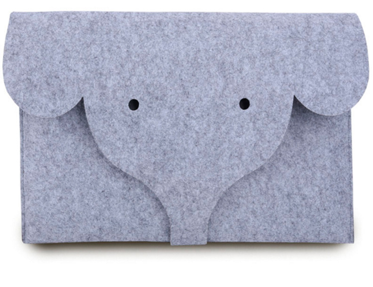 羊毛毡象头笔记本内胆包包 创意大象鼻子可定制 IPAD Macbook A43