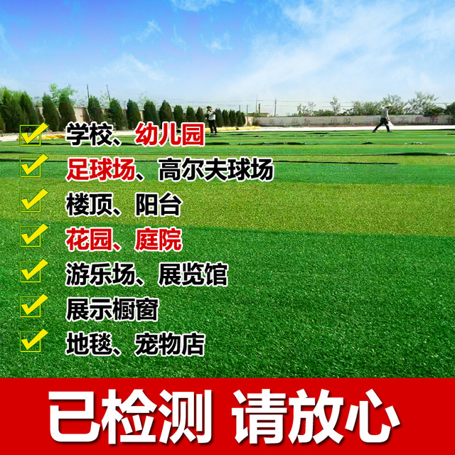 幼儿园草皮 草坪地毯 青源植物杭州人造草坪 幼儿园彩色草皮2