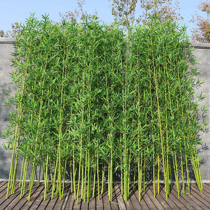 春之沐牌仿真竹子自然带尖毛竹出厂批发价1.5米2米2.5米3米3.5米4米5米6米7米高等假竹子出货稳定多年老企业有保障5