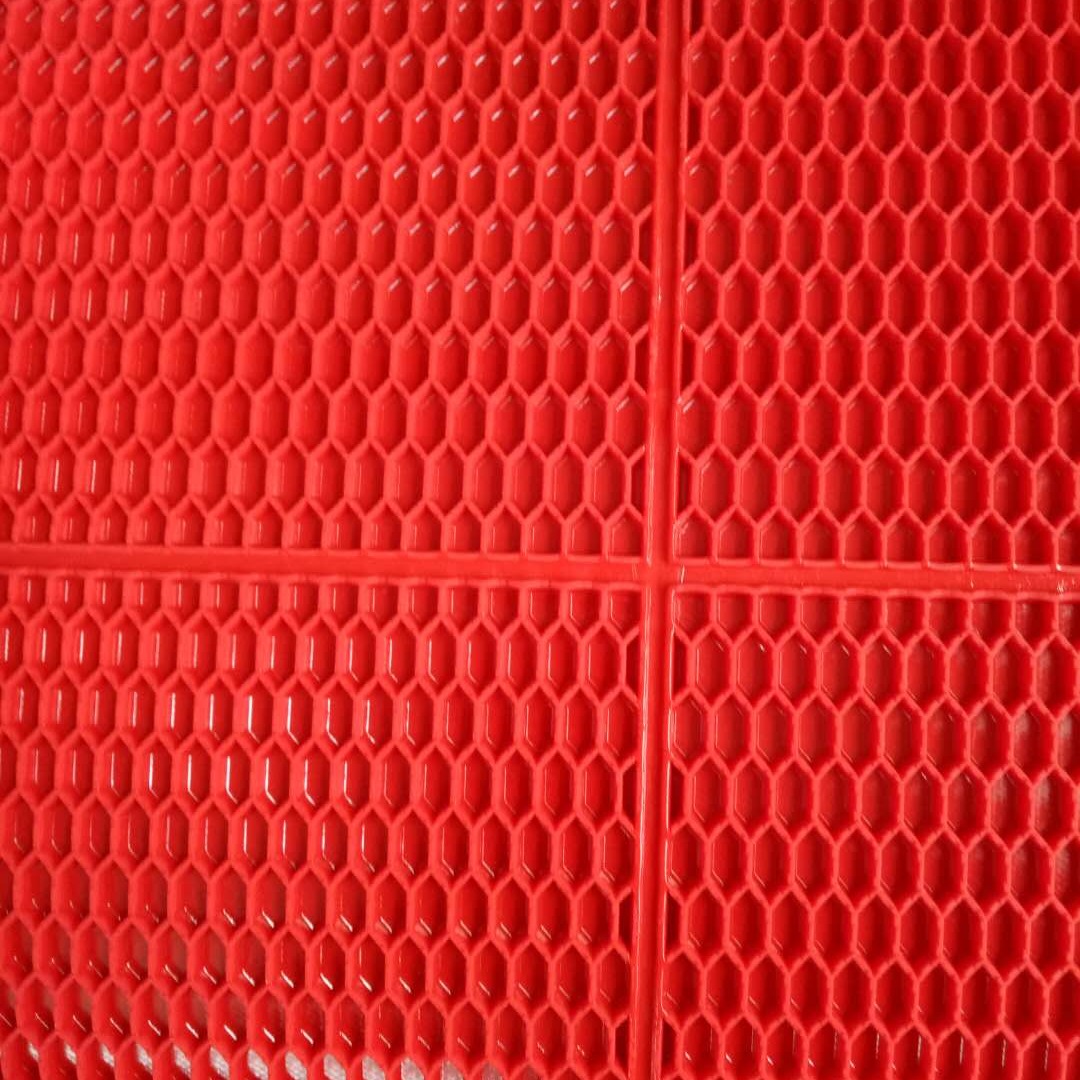 塑料红透明网格地垫 其他塑料制品2