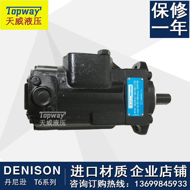 原装DENISON丹尼逊T6ED-042-014-1R00-C100双联高压叶片泵 进口