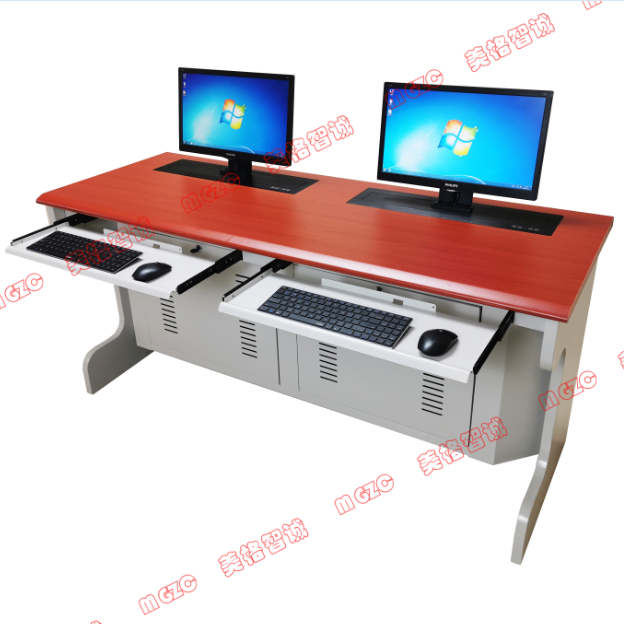 美格智诚定制电教室升降电脑桌 条桌显示器升降器 主席台显示屏升降器2