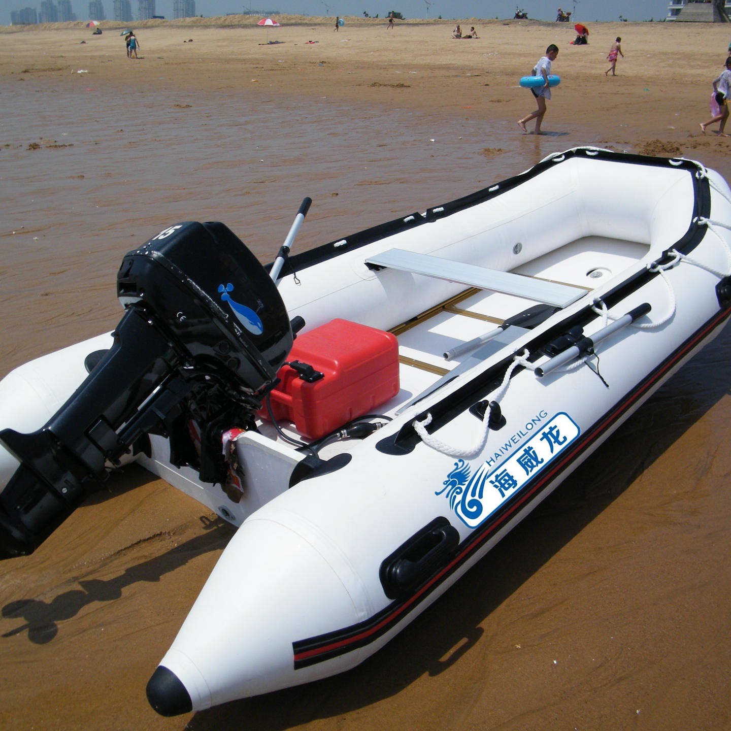 海威龙专供 三米六塑钢底板冲锋舟橡皮艇 充气钓鱼船厂家直销7