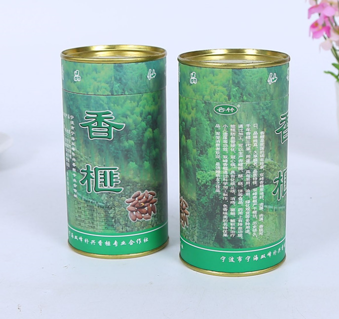 花茶包装纸罐 纸管厂专注定做牛皮纸茶叶罐 艾灸筒马口铁食品2