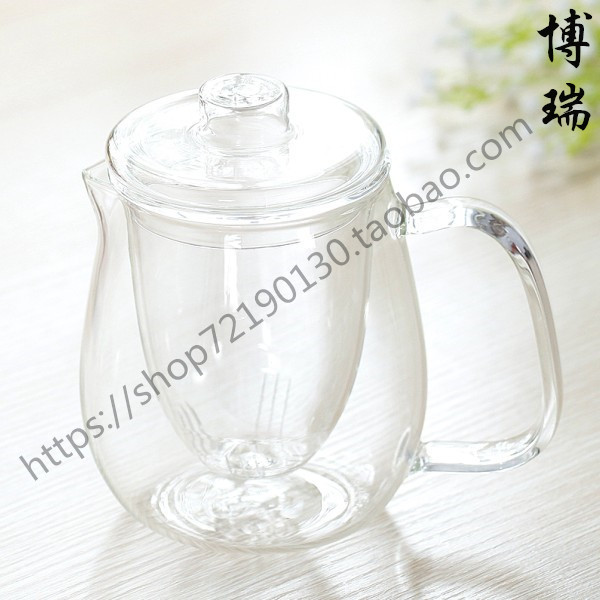 透明凉水壶水杯 冷水壶耐热玻璃泡花茶壶大企鹅壶 果汁壶