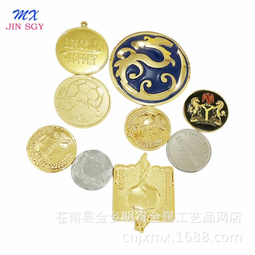 厂家供应电镀锌合金纪念品定制个性logo金属纪念币定做 塑料、塑胶标签