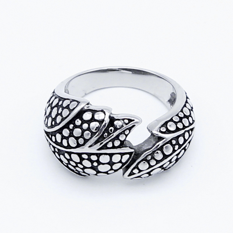 2019欧美新款朋克风饰品批发 不锈钢首饰戒指 个性复古钛钢指环2