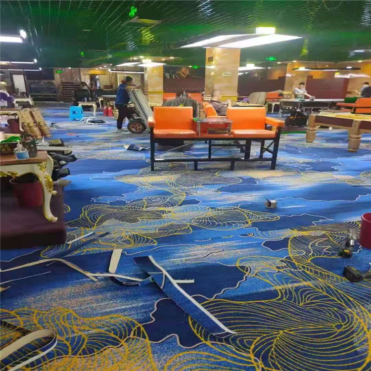 北京印花地毯宾馆会所阻燃尼龙地毯酒店客房满铺地毯任意图案定制3