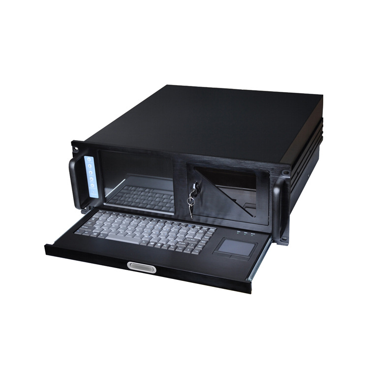 4U上架一体化工作站带8寸工业屏键盘工控机IPC-640S工控源头厂家1