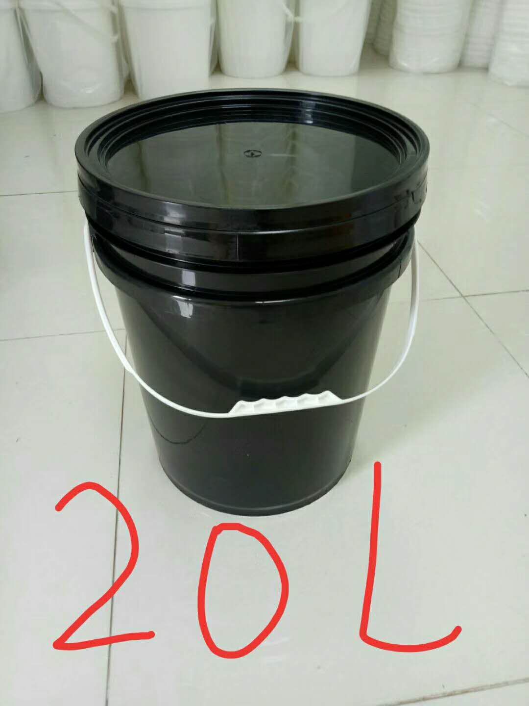 东莞厂家黑色塑料桶20L化工油墨桶20公斤UV油墨桶uv阻燃涂料桶3
