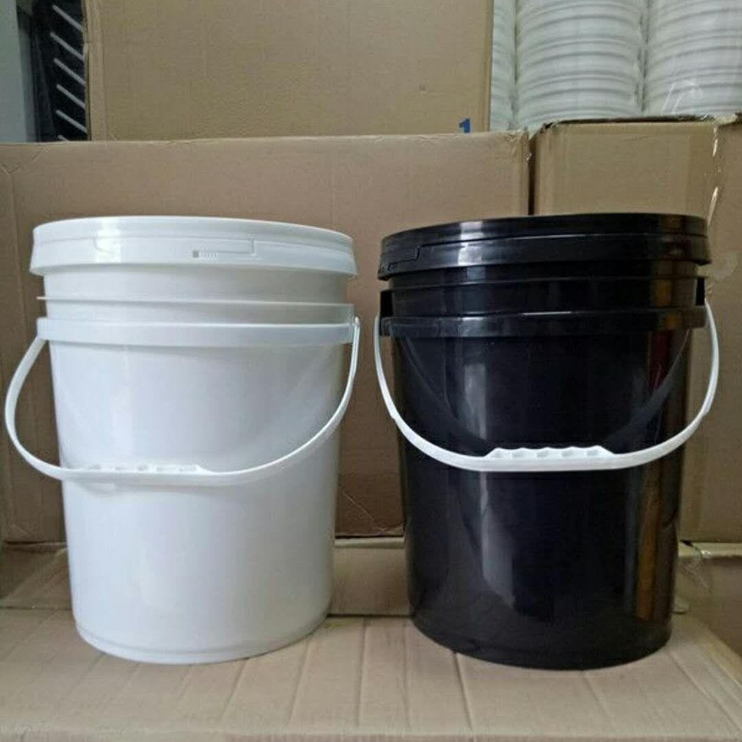 东莞厂家黑色塑料桶20L化工油墨桶20公斤UV油墨桶uv阻燃涂料桶