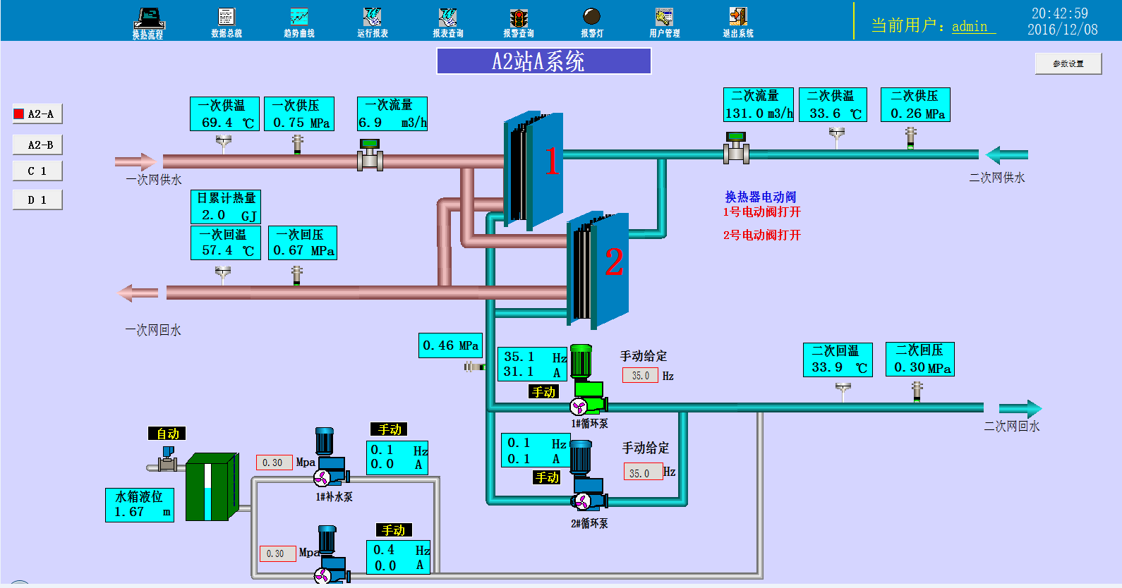自动化成套控制系统 供应换热站PLC控制柜1