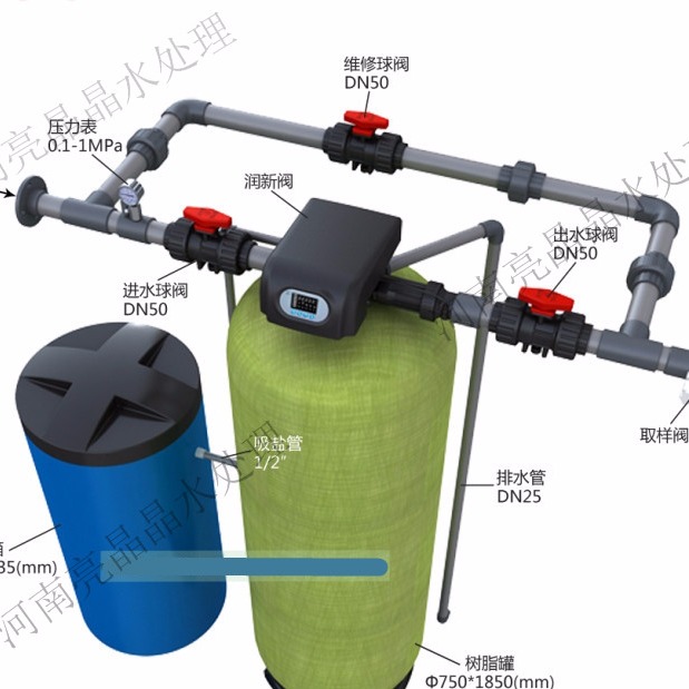 直饮水设备 h软化水设备 锅炉软化水设备 4t 河南亮晶晶厂家供应 全自动软化水设备