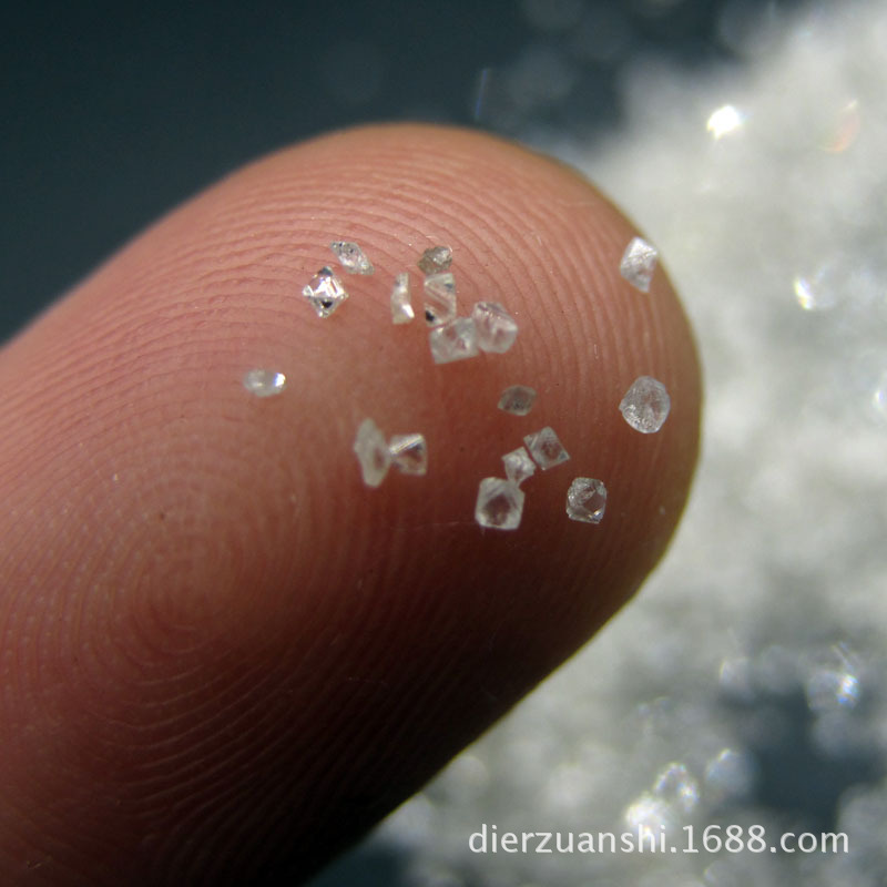 天然金刚石白色钻石原石颗粒适用磨料磨具加工超硬材料首饰DIY设1