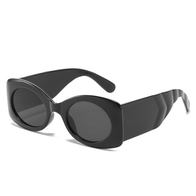 sunglasses 欧美潮流风圆形眼镜 时尚百搭街拍圆框墨镜女批发 2021希英新款太阳镜