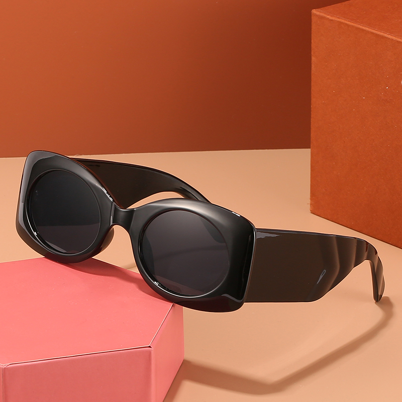 sunglasses 欧美潮流风圆形眼镜 时尚百搭街拍圆框墨镜女批发 2021希英新款太阳镜3