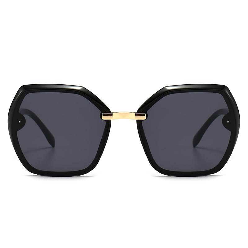 欧美时尚百搭大方框眼镜 米兰时尚秀款墨镜 2021年新款方形太阳镜
