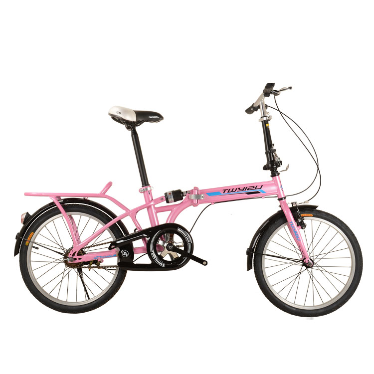双折叠式自行车代步家用自行车 16寸上减震折叠自行车品牌图片 亿族折叠车自行车3