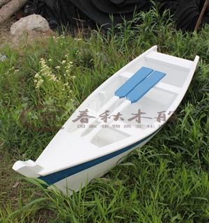 欧式手划木船 景观帆船 小木船 一头尖装饰木船 观光钓鱼船摆件船2