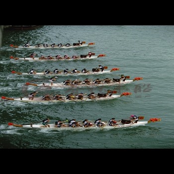 国际标准比赛龙舟 专业订做12-22人龙舟 龙舟船 传统手划木船4