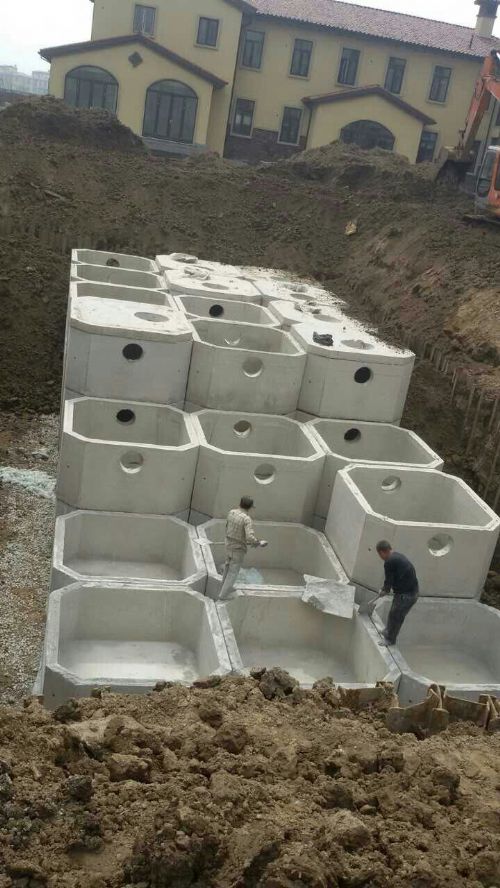 预制钢筋凝泥土组合式化粪池 特种建材