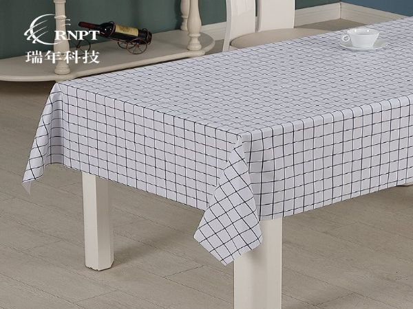 智能家居 防水防油免洗PVC台布 格子桌布长方形茶几布