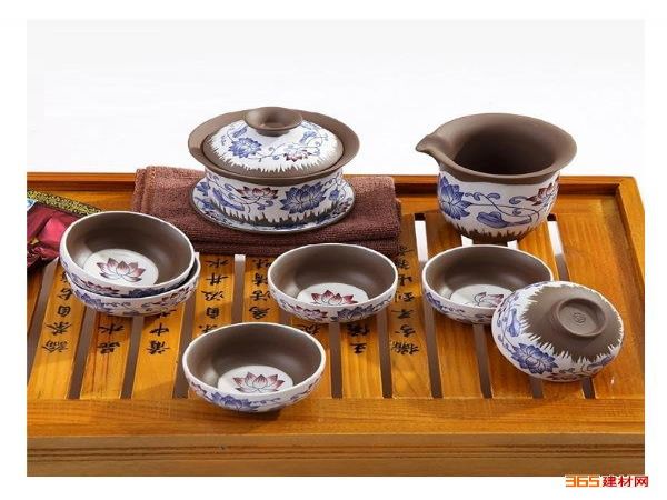 纪念收藏品 冰裂纹陶瓷茶具 定做山水茶具套装 高档骨瓷茶具1