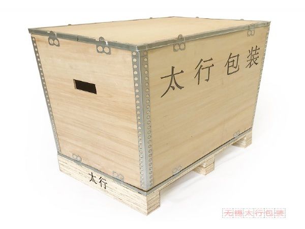 仪器仪表 可拆卸木箱包装箱 出口物流快装箱 无锡厂家直销钢边箱