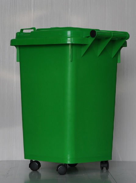 湖北咸宁厂家直销优质供应50L小型方形户外塑料垃圾桶 仪器仪表