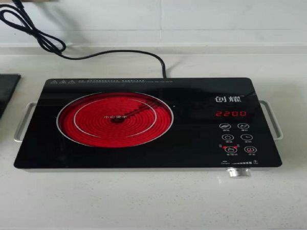 不挑锅 新款家用不锈钢电陶炉2200W创耀牌CY-860A可烧烤 炒菜