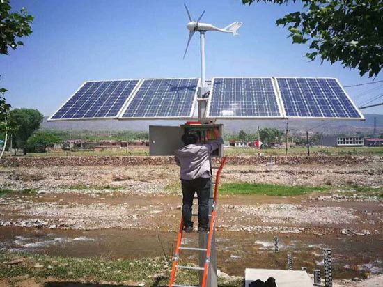 广东佛山晶天太阳能电池组件200W瓦风光互补监控太阳能板