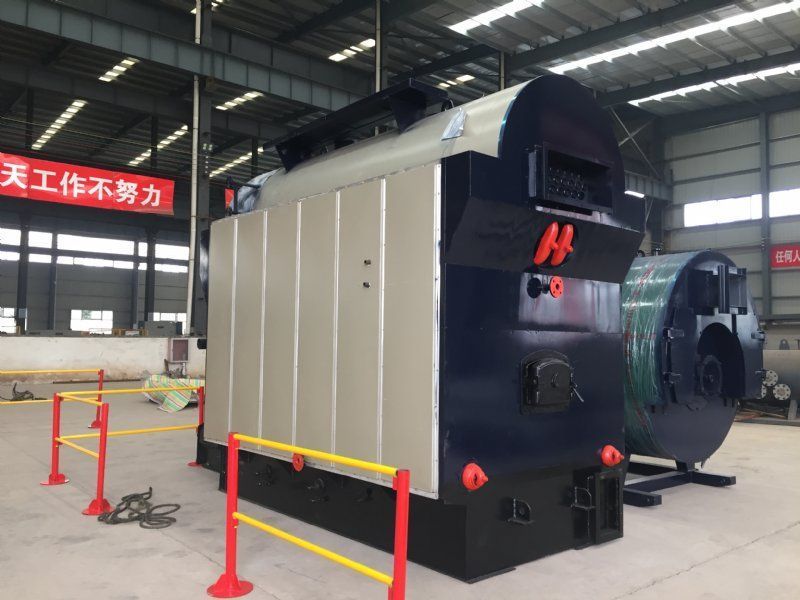 华泰锅炉厂家 电气联接 15吨SZL型生物质蒸汽锅炉